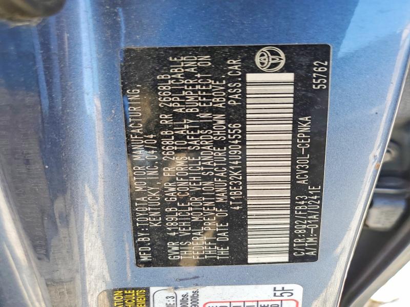 Продаж на аукціоні авто 2004 Toyota Camry, vin: 4T1BE32K14U904556, номер лоту: 58220476