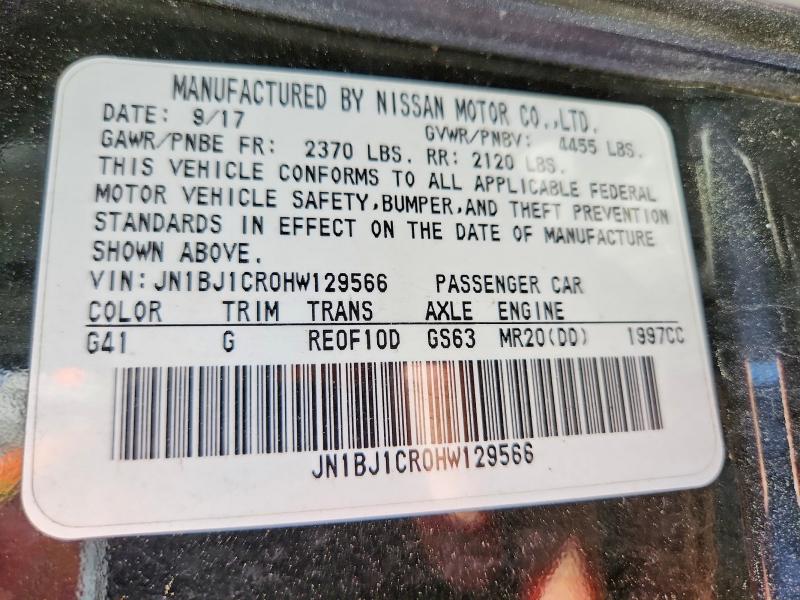 Продажа на аукционе авто 2017 Nissan Rogue Sport, vin: JN1BJ1CR0HW129566, номер лота: 54994326