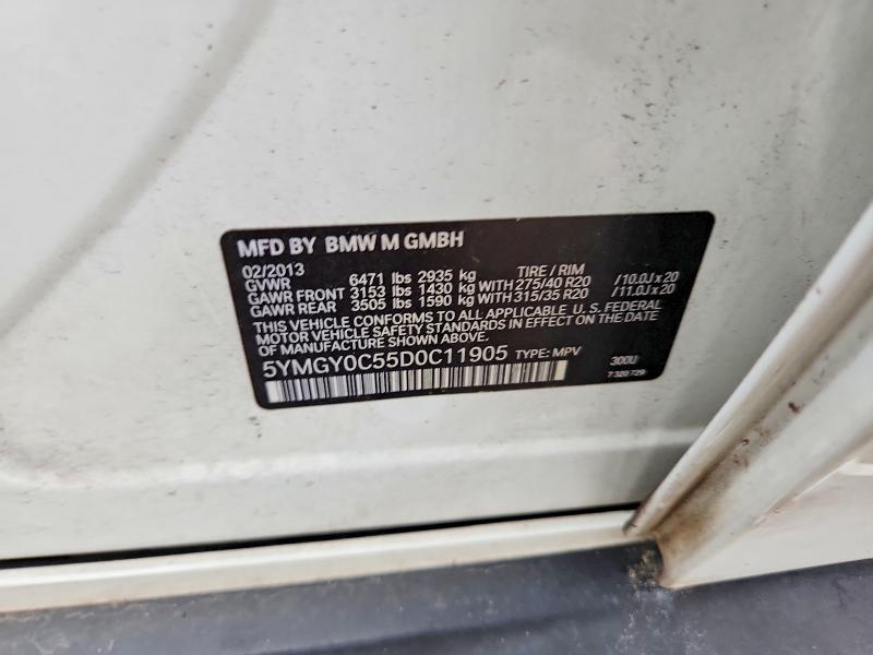 Aukcja sprzedaży 2013 Bmw X5, vin: 5YMGY0C55D0C11905, numer aukcji: 58624946