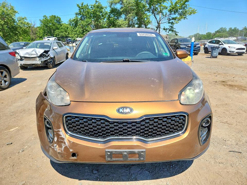 2017 Kia Sportage მანქანა იყიდება აუქციონზე, vin: KNDPMCAC1H7033248, აუქციონის ნომერი: 55938646