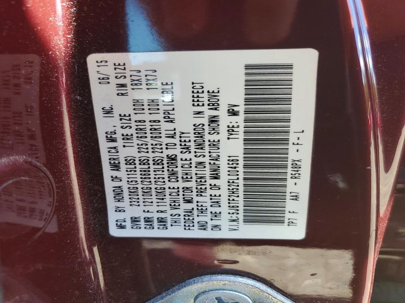 Продаж на аукціоні авто 2015 Honda Crosstour, vin: 5J6TF2H52FL004561, номер лоту: 57212176