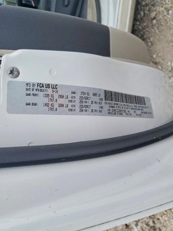 57713056 :رقم المزاد ، 2C4RC1CG3HR571562 vin ، 2017 Chrysler Pacifica مزاد بيع