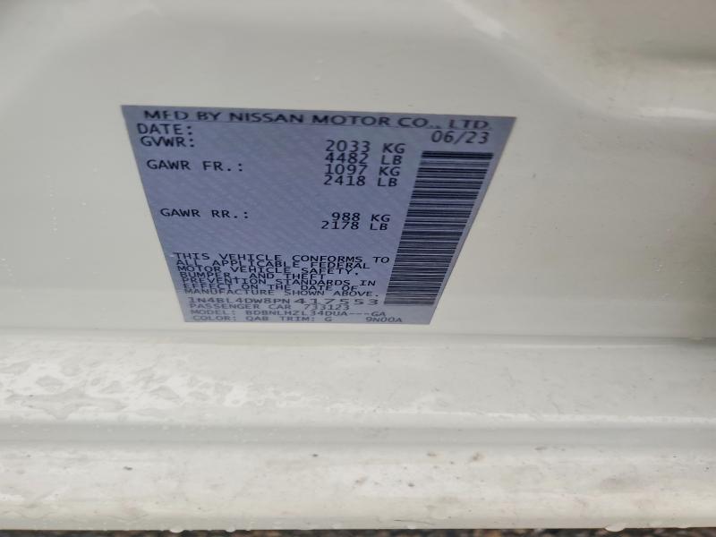 58834716 :رقم المزاد ، 1N4BL4DW8PN417553 vin ، 2023 Nissan Altima مزاد بيع