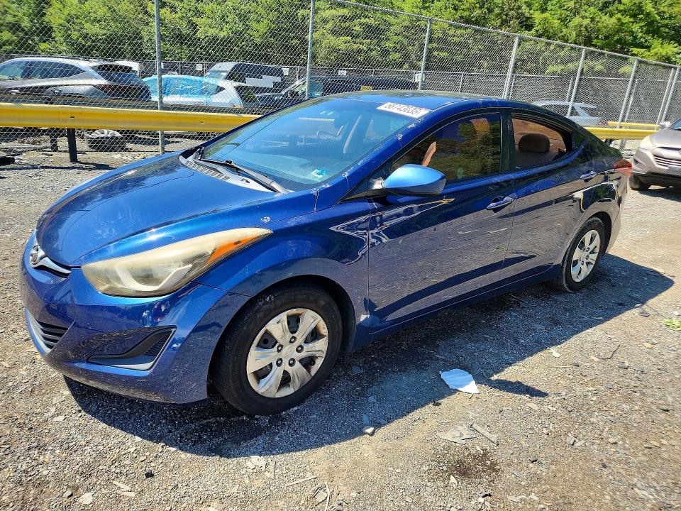 Aukcja sprzedaży 2016 Hyundai Elantra, vin: 5NPDH4AE9GH760601, numer aukcji: 58743036
