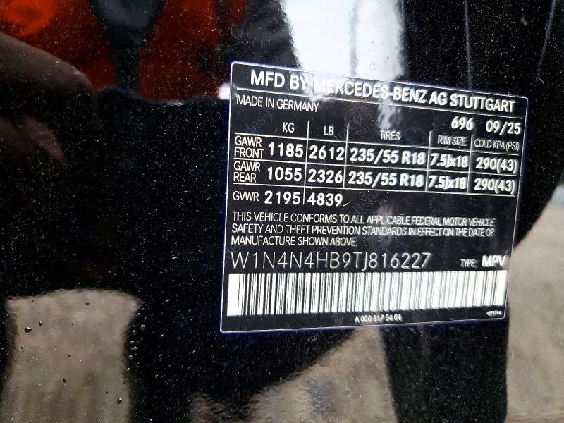 57564196 :رقم المزاد ، W1N4N4HB9TJ816227 vin ، 2026 Mercedes-benz Gla مزاد بيع