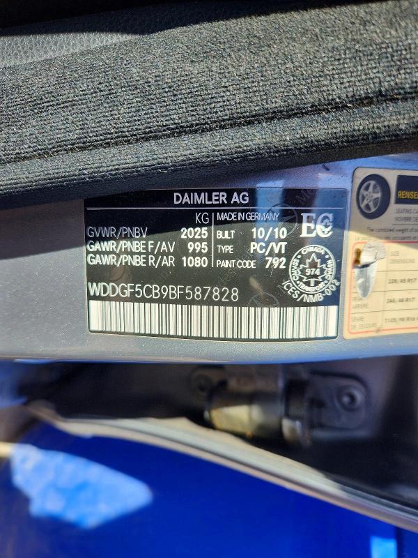 Aukcja sprzedaży 2011 Mercedes-benz C, vin: WDDGF5CB9BF587828, numer aukcji: 56776646