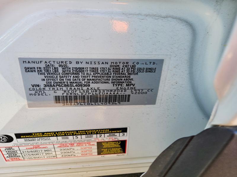 Aukcja sprzedaży 2025 Nissan Kicks, vin: 3N8AP6CB6SL409369, numer aukcji: 55866646