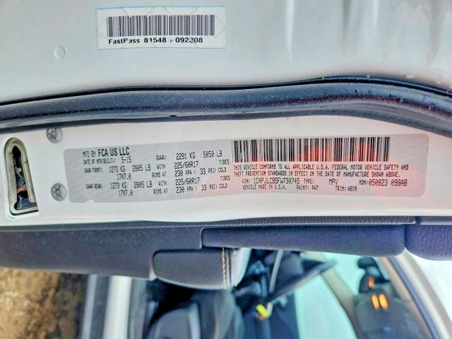 2015 Jeep Cherokee მანქანა იყიდება აუქციონზე, vin: 1C4PJLCB5FW730745, აუქციონის ნომერი: 58454276