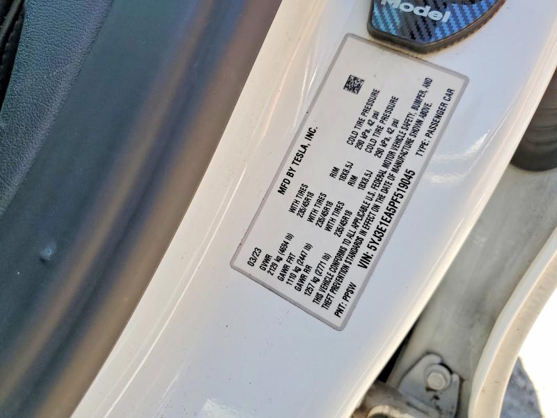 Aukcja sprzedaży 2023 Tesla Model 3, vin: 5YJ3E1EA5PF519045, numer aukcji: 57118856