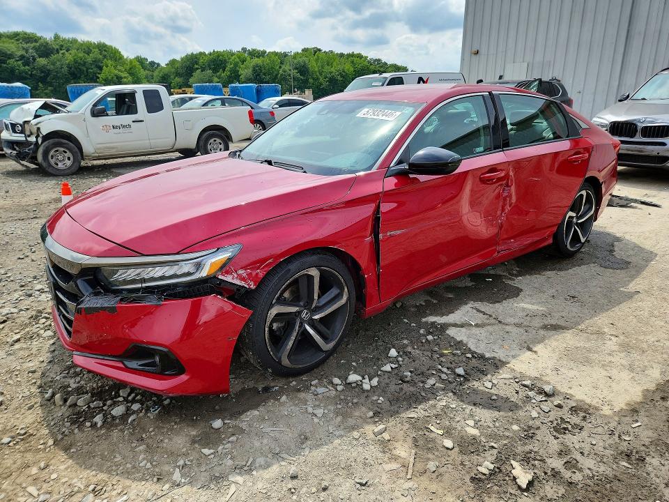 57932446 :رقم المزاد ، 1HGCV1F42MA003238 vin ، 2021 Honda Accord مزاد بيع