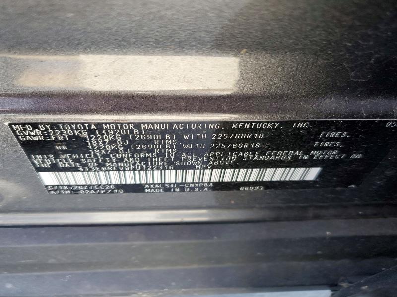 Aukcja sprzedaży 2023 Toyota Rav4, vin: 4T3E6RFV8PU122316, numer aukcji: 58471266