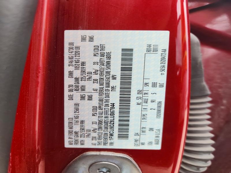 Продаж на аукціоні авто 2020 Ford Escape, vin: 1FMCU9DZ8LUB67844, номер лоту: 57265616