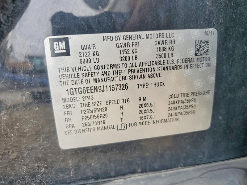 Продажа на аукционе авто 2018 Gmc Canyon, vin: 1GTG6EEN9J1157326, номер лота: 55767356