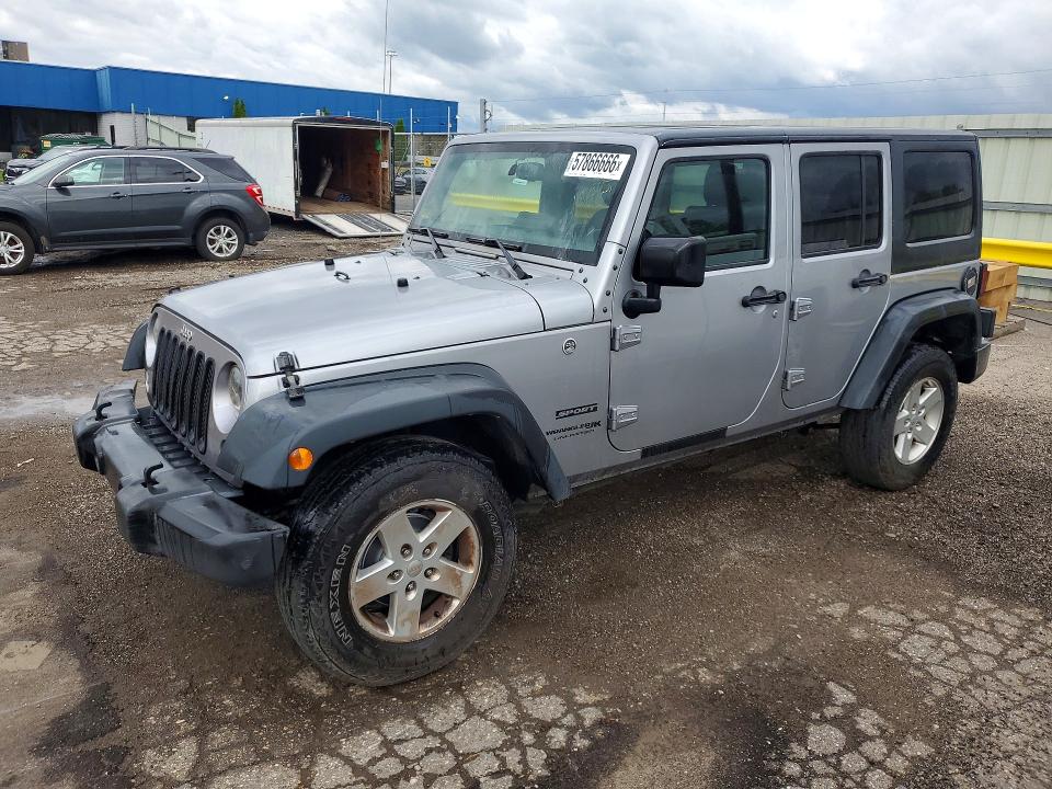 Auction sale of the 2018 Jeep Wrangler Unlimited, vin: 1C4BJWDG1JL887611, lot number: 57866666