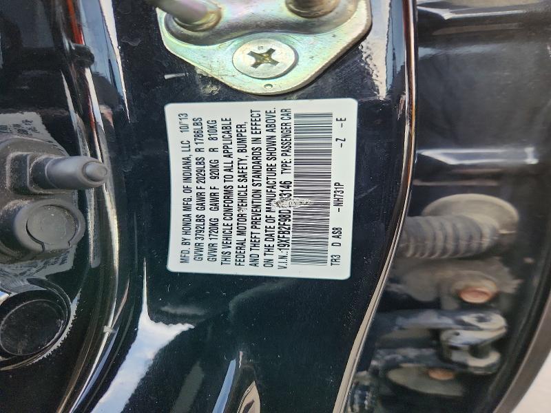 Aukcja sprzedaży 2013 Honda Civic, vin: 19XFB2F98DE083146, numer aukcji: 55799816