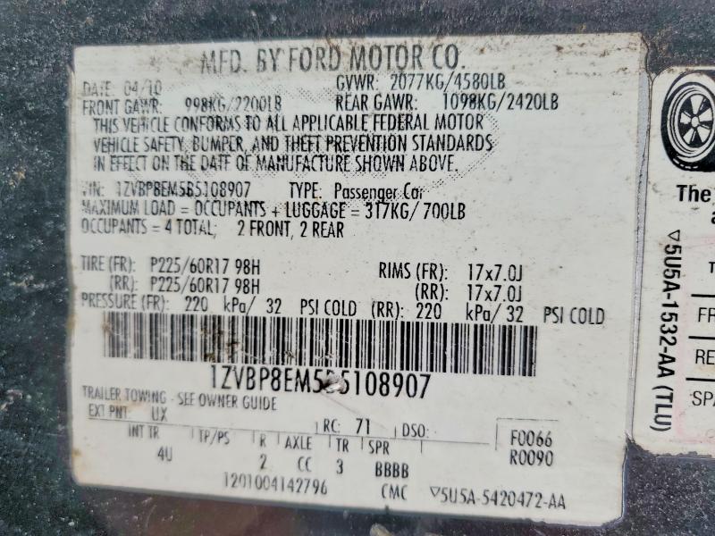 Продаж на аукціоні авто 2011 Ford Mustang, vin: 1ZVBP8EM5B5108907, номер лоту: 56666696