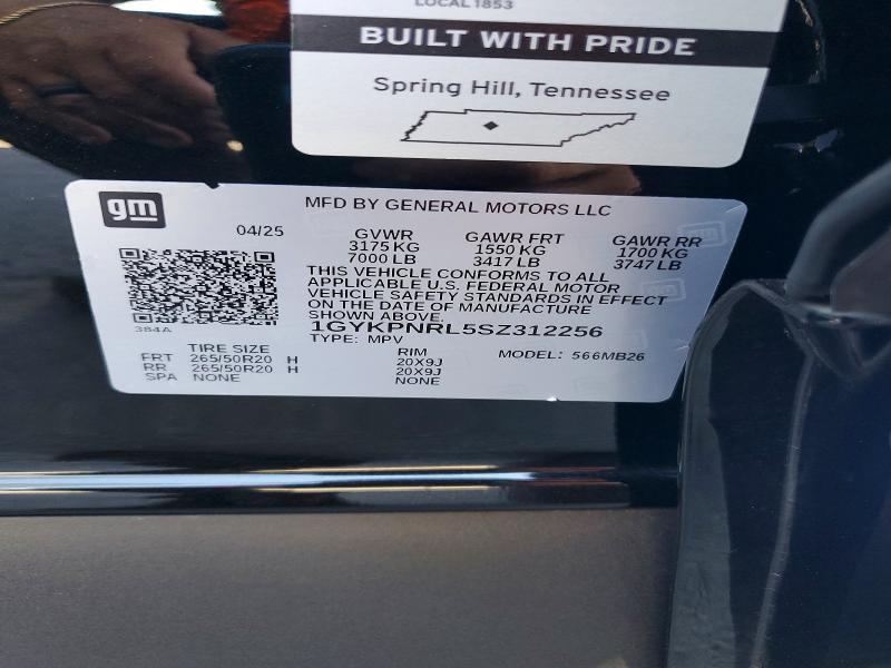 Продаж на аукціоні авто 2025 Cadillac Lyriq, vin: 1GYKPNRL5SZ312256, номер лоту: 57563396