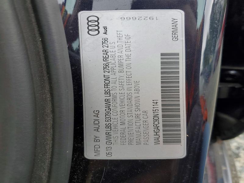 Aukcja sprzedaży 2013 Audi A6, vin: WAUHGAFC9DN151141, numer aukcji: 59051476