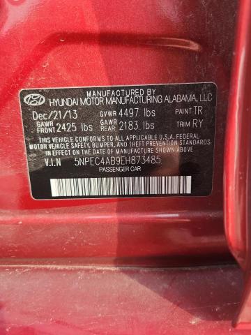 2014 Hyundai Sonata მანქანა იყიდება აუქციონზე, vin: 5NPEC4AB9EH873485, აუქციონის ნომერი: 56730186