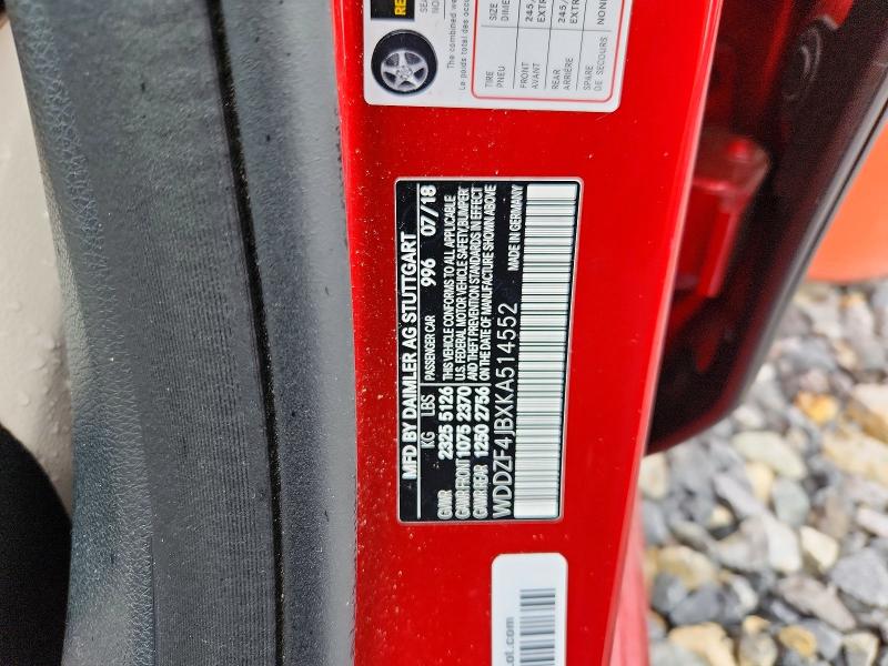 Продажа на аукционе авто 2019 Mercedes-benz E, vin: WDDZF4JBXKA514552, номер лота: 57444506