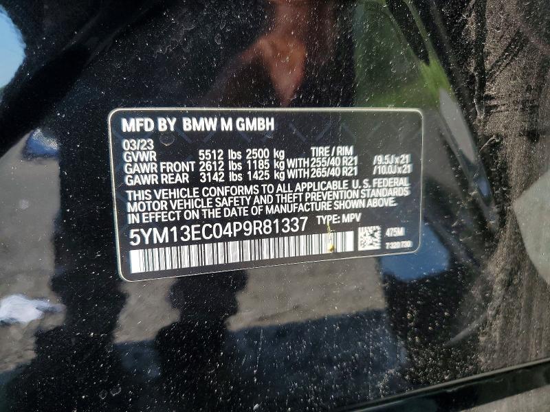 Aukcja sprzedaży 2023 Bmw X3, vin: 5YM13EC04P9R81337, numer aukcji: 59011536