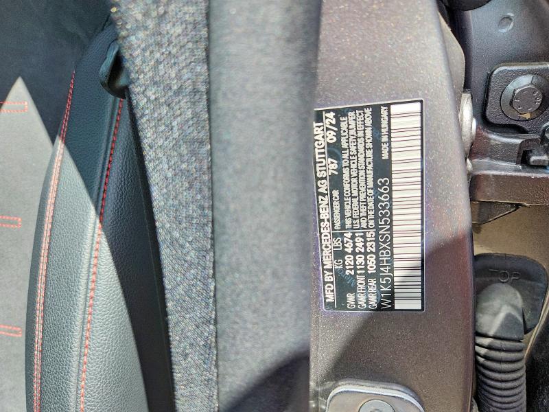 2025 Mercedes-benz Cla მანქანა იყიდება აუქციონზე, vin: W1K5J4HBXSN533663, აუქციონის ნომერი: 56533636