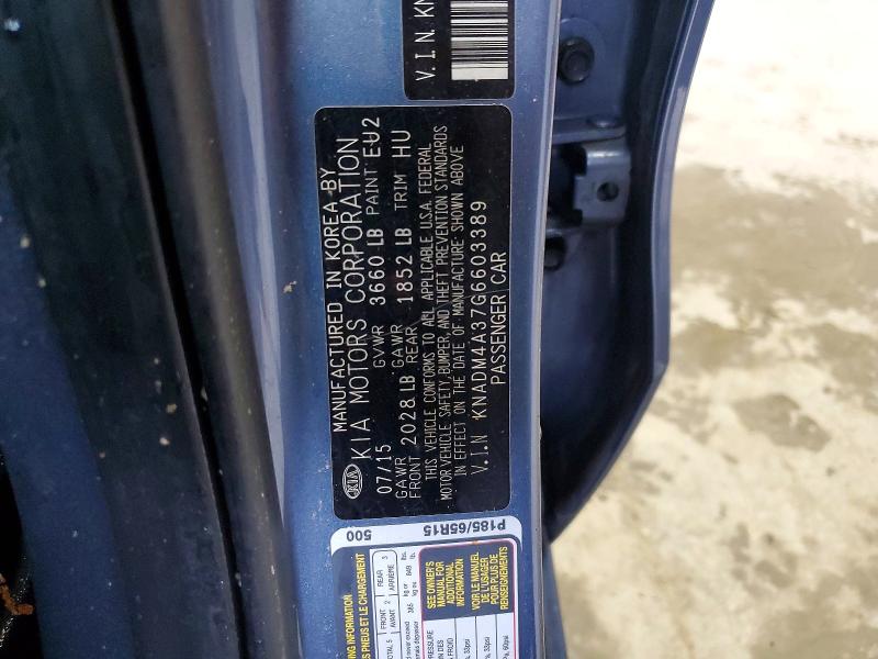 Aukcja sprzedaży 2016 Kia Rio, vin: KNADM4A37G6603389, numer aukcji: 56735816
