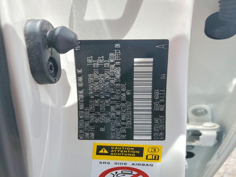 56629166 :رقم المزاد ، 5TDDK3EH3DS191637 vin ، 2013 Toyota Highlander مزاد بيع