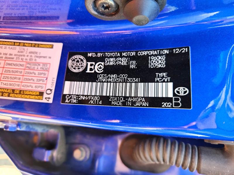 Aukcja sprzedaży 2022 Toyota C-hr, vin: JTNKHMBX5N1130341, numer aukcji: 58248966