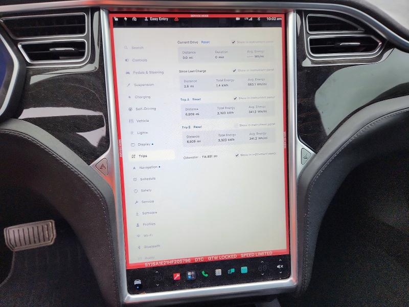 Aukcja sprzedaży 2017 Tesla Model S, vin: 5YJSA1E21HF205796, numer aukcji: 57339646