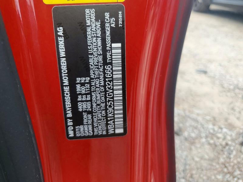 Aukcja sprzedaży 2016 Bmw 228, vin: WBA1K9C57GV321666, numer aukcji: 56671506