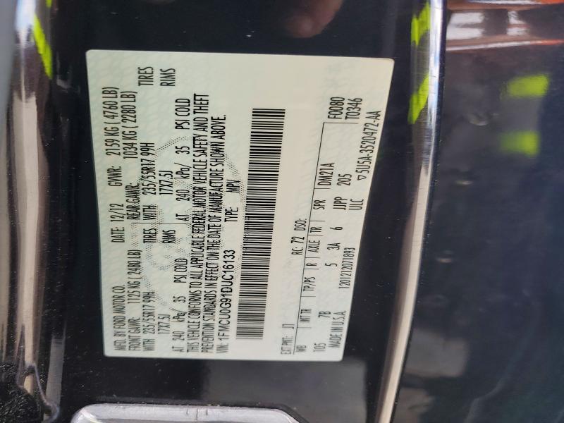 Продажа на аукционе авто 2013 Ford Escape, vin: 1FMCU0G91DUC16133, номер лота: 56329946