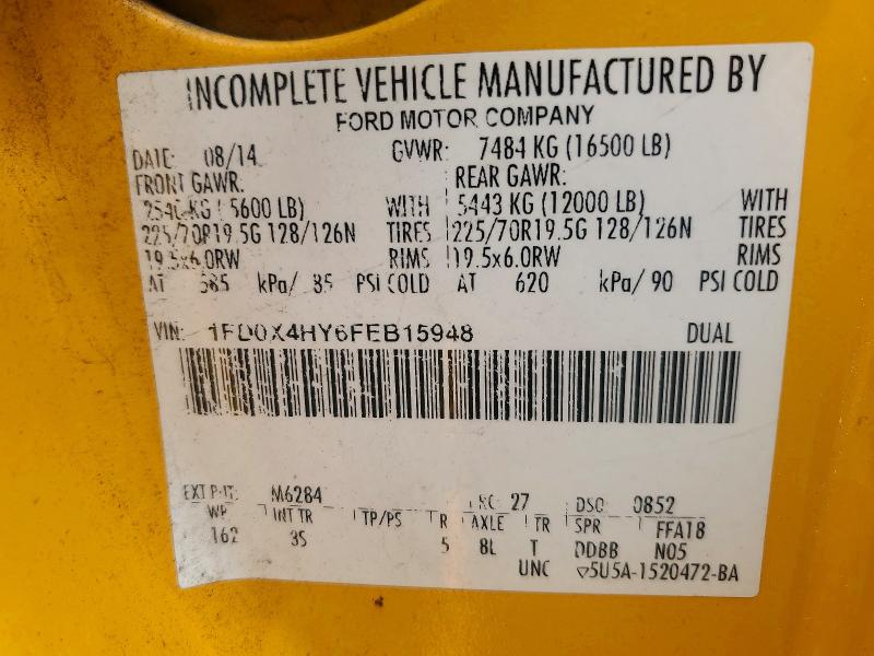 Aukcja sprzedaży 2015 Ford F450, vin: 1FD0X4HY6FEB15948, numer aukcji: 57472266