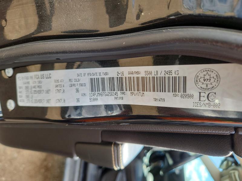 2016 Jeep Cherokee მანქანა იყიდება აუქციონზე, vin: 1C4PJMAB7GW256145, აუქციონის ნომერი: 56534976