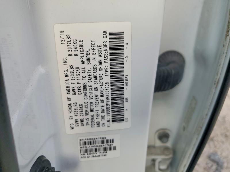 55695026 :رقم المزاد ، 19UUB2F55HA004739 vin ، 2017 Acura Tlx مزاد بيع