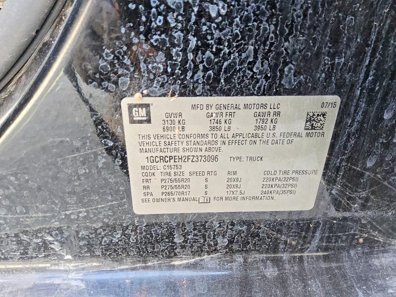Aukcja sprzedaży 2015 Chevrolet Silverado, vin: 1GCRCPEH2FZ373096, numer aukcji: 57225086