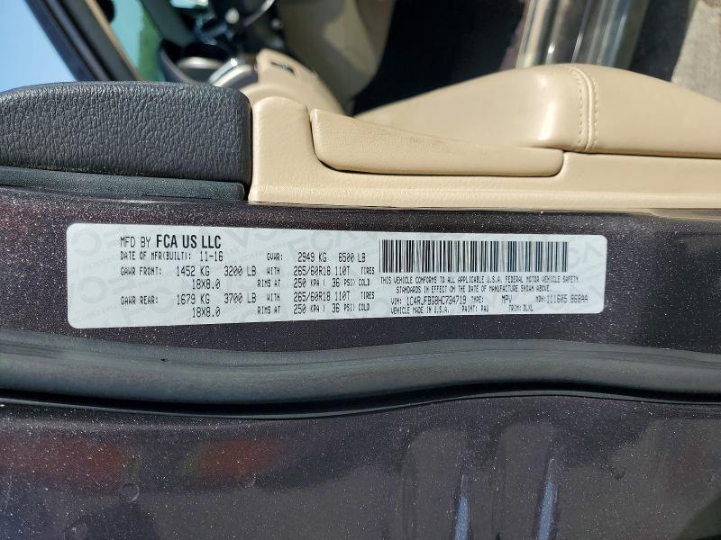 Продажа на аукционе авто 2017 Jeep Grand Cherokee, vin: 1C4RJFBG8HC734719, номер лота: 59101606