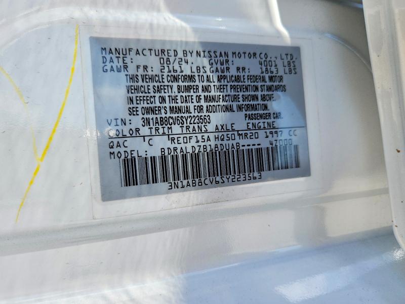 Продажа на аукционе авто 2025 Nissan Sentra, vin: 3N1AB8CV6SY223563, номер лота: 57030466