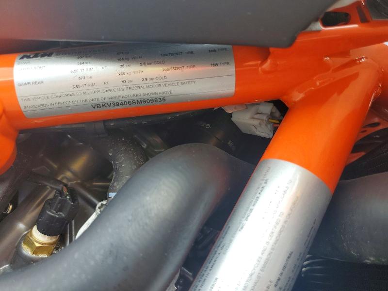 Aukcja sprzedaży 2025 Ktm 1290, vin: VBKV39406SM909835, numer aukcji: 57378446