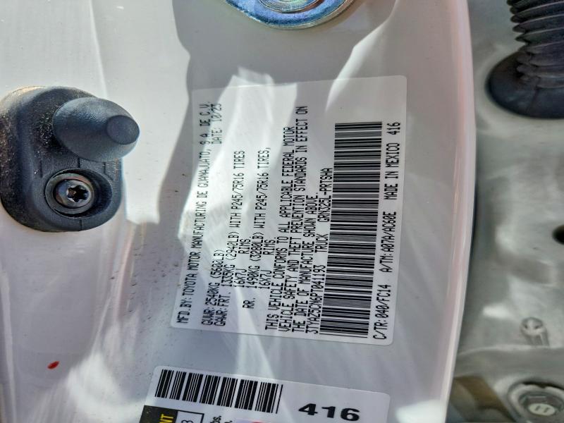 2023 Toyota Tacoma მანქანა იყიდება აუქციონზე, vin: 3TYAZ5CN6PT041193, აუქციონის ნომერი: 56845356