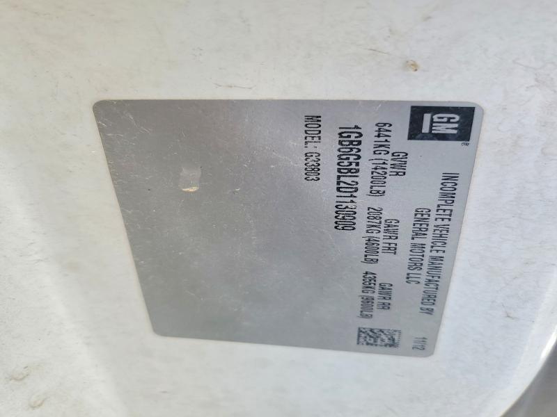 57375206 :رقم المزاد ، 1GB6G5BL2D1130909 vin ، 2013 Chevrolet Express G4500 مزاد بيع