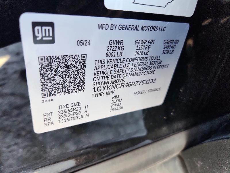 58273276 :رقم المزاد ، 1GYKNCR46RZ753133 vin ، 2024 Cadillac Xt5 مزاد بيع
