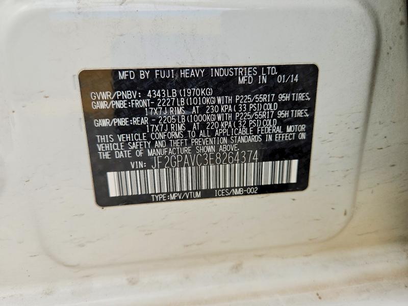 Продажа на аукционе авто 2014 Subaru Xv Crosstrek, vin: JF2GPAVC3E8264374, номер лота: 58248786