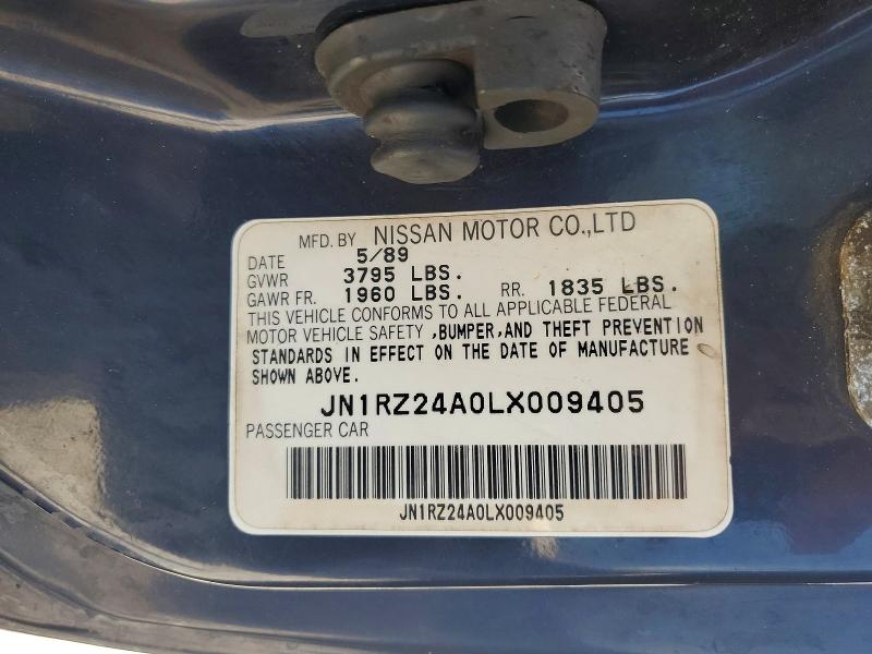 Продажа на аукционе авто 1990 Nissan 300zx, vin: JN1RZ24A0LX009405, номер лота: 55513826
