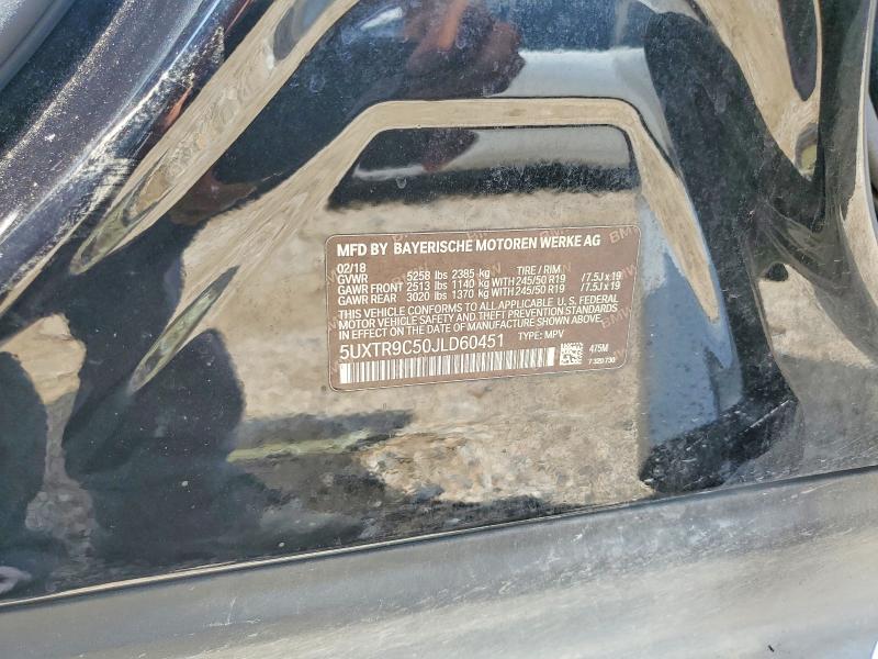 57499716 :رقم المزاد ، 5UXTR9C50JLD60451 vin ، 2018 Bmw X3 مزاد بيع