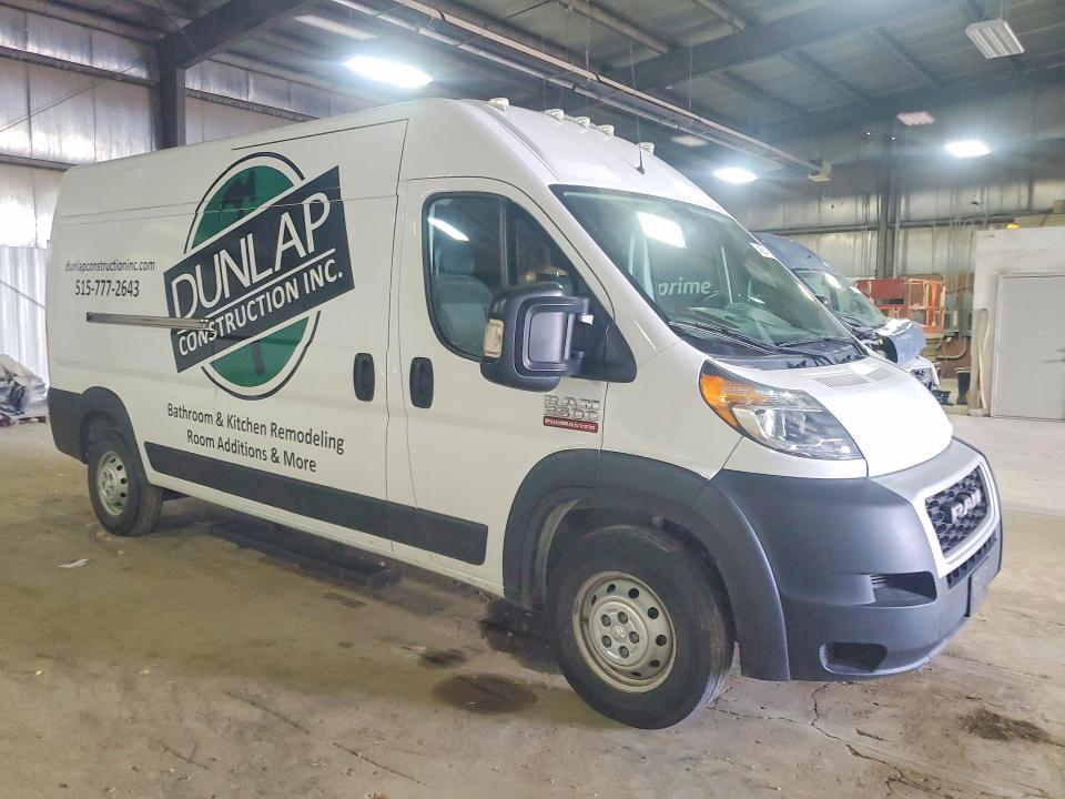 2020 Ram Promaster 2500 მანქანა იყიდება აუქციონზე, vin: 3C6TRVDG3LE114553, აუქციონის ნომერი: 54863116