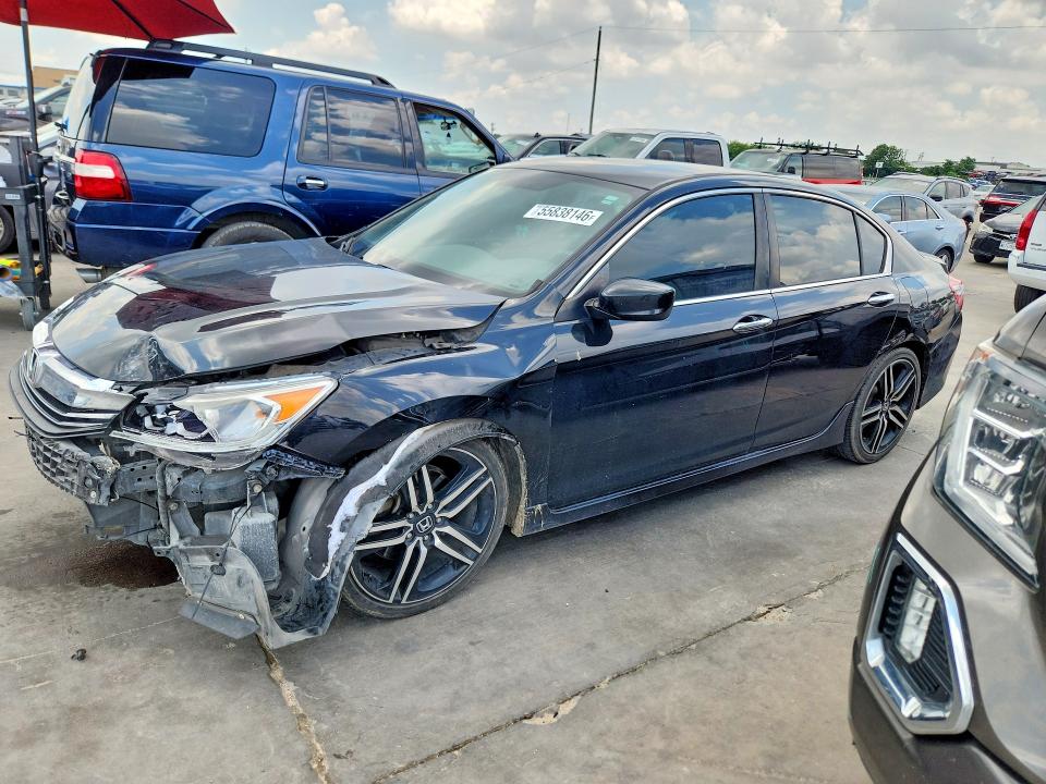 55838146 :رقم المزاد ، 1HGCR2F51HA058496 vin ، 2017 Honda Accord مزاد بيع