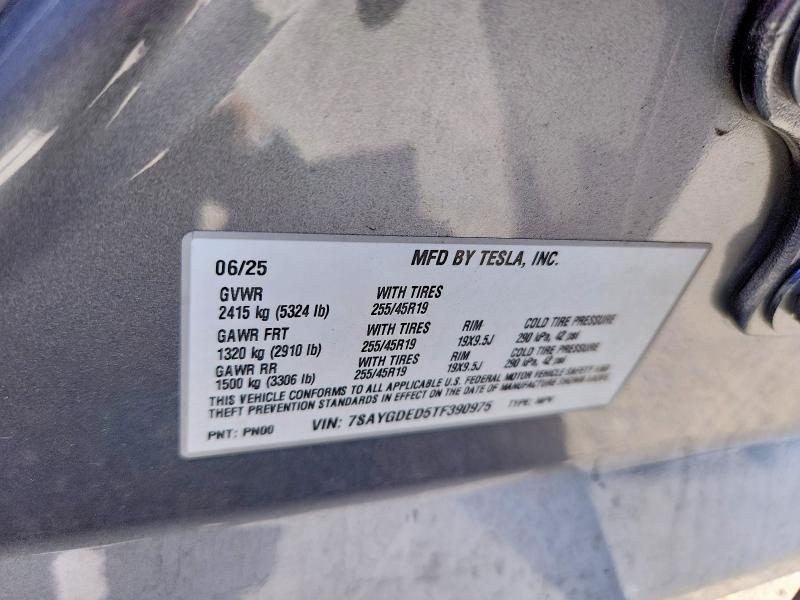 Продажа на аукционе авто 2026 Tesla Model Y, vin: 7SAYGDED5TF390975, номер лота: 56192876