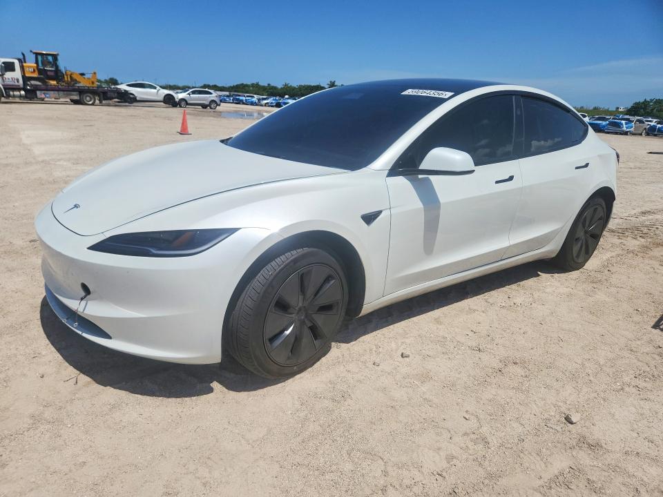2025 Tesla Model 3 მანქანა იყიდება აუქციონზე, vin: 5YJ3E1EA1SF936316, აუქციონის ნომერი: 59064356