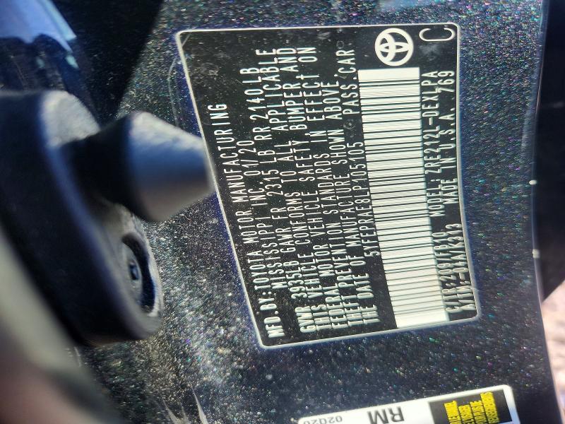 Aukcja sprzedaży 2020 Toyota Corolla, vin: 5YFEPRAE8LP105105, numer aukcji: 56840866